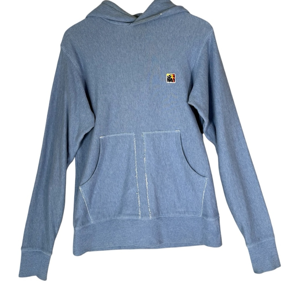 The Hundreds Men's Blue Hoodie Small Patch Pockets
